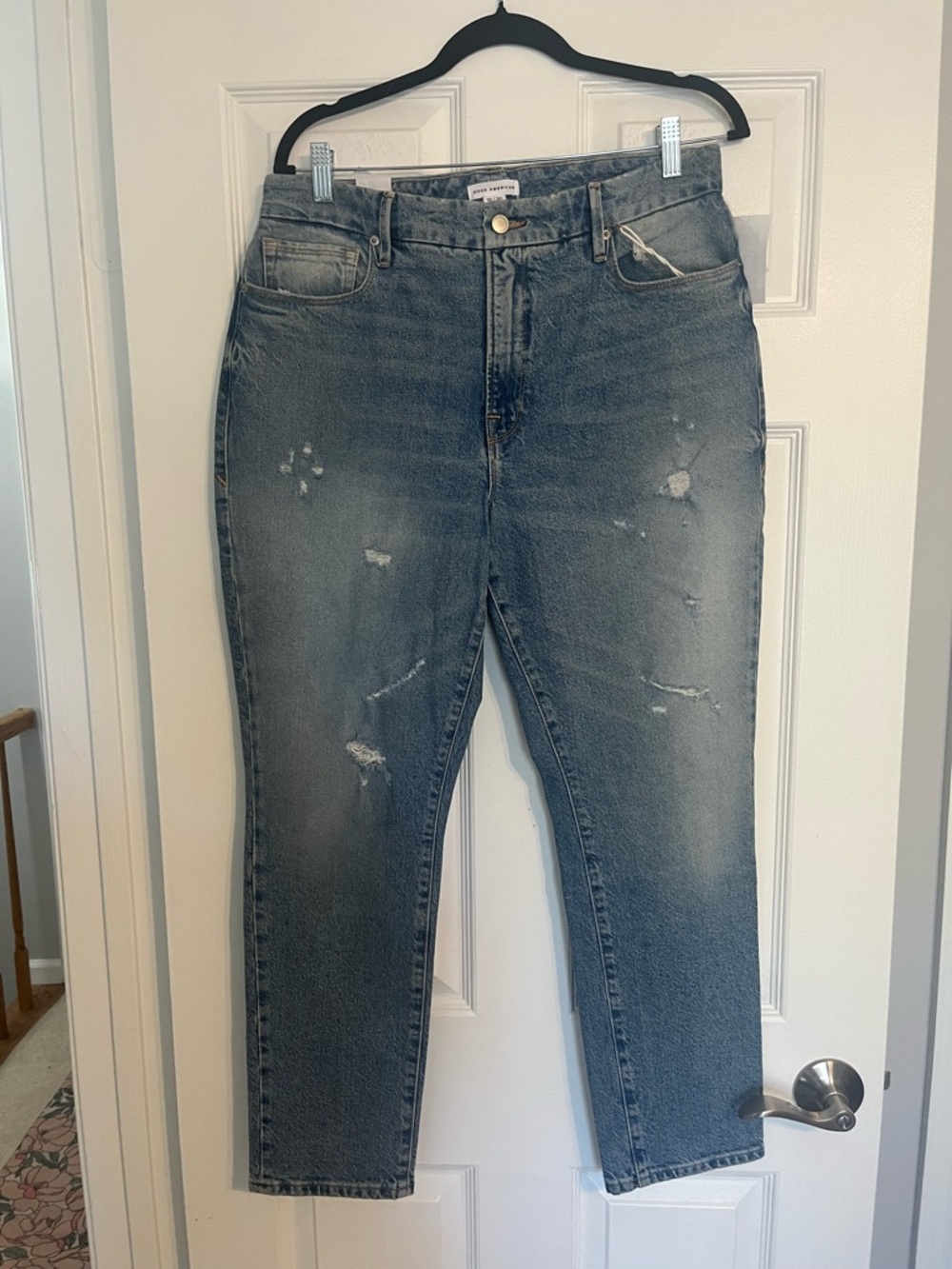 NWT Good American Good Classic Straight Leg Jean Size 30